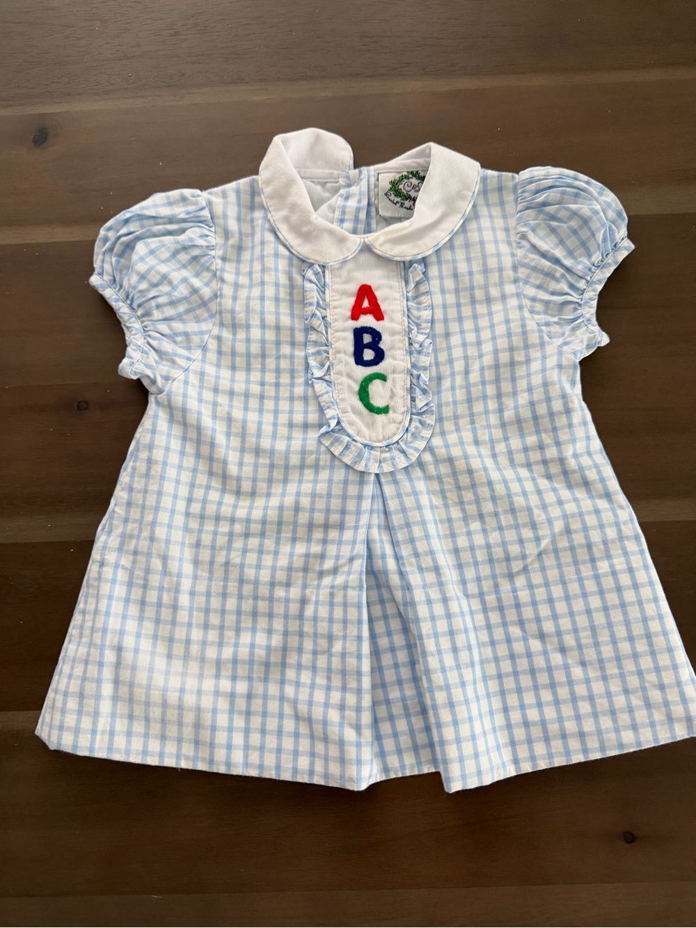 Cecil & Lou ABC Embroidered Dress 12M